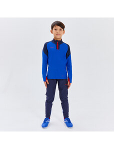 KIPSTA Dětské fotbalové tepláky Viralto JR Kids modro-oranžové fluorescenční
