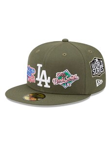 New Era LA Dodgers World Series Khaki 59FIFTY Fitted Cap Green 60364473