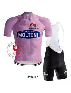 REDTED Tenue Cycliste Vintage - Molteni Maillot Rose Giro d'Italia - RedTed