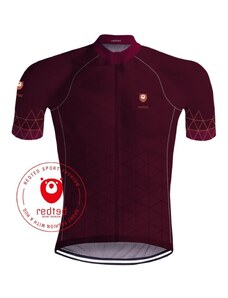 REDTED Cyklistický dres VIKING Burgundy - REDTED