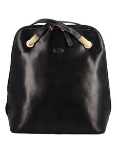 Dámský kožený batoh kabelka černý - Katana Bernardina černá