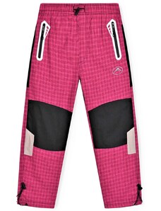 KUGO-Dívčí letní kalhoty kostka růžové