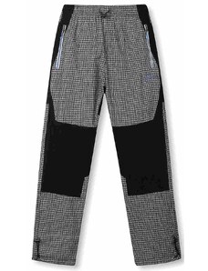 KUGO-Chlapecké letní kalhoty kostka šedé větší kluci