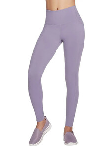 FIALOVÉ DÁMSKÉ LEGÍNY SKECHERS GO WALK HIGH WAISTED LEGGING Fialová