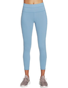 SVĚTLE MODRÉ DÁMSKÉ LEGÍNY SKECHERS GO WALK HIGH WAISTED 7/8 LEGGING Světle modrá