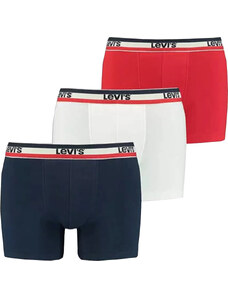 BAREVNÁ SADA BOXEREK LEVI'S BOXER 3 PAIRS BRIEFS Černá