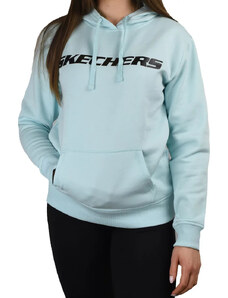 MODRÁ DÁMSKÁ MIKINA SKECHERS HERITAGE HOODIE Světle modrá