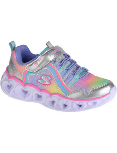 BAREVNÉ DÍVČÍ SVÍTÍCÍ TENISKY SKECHERS HEART LIGHTS-RAINBOW LUX Barevná