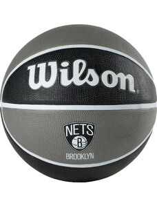 WILSON NBA TEAM BROOKLYN NETS BALL Šedá