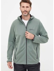 Outdoorová bunda Jack Wolfskin Feldberg Hoody zelená barva