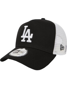 ČERNO-BÍLÁ KŠILTOVKA NEW ERA LOS ANGELES DODGERS MLB CLEAN CAP Černá