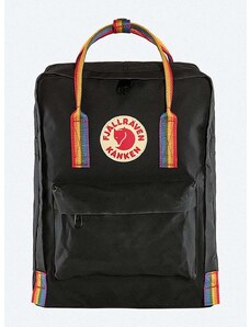 Batoh Fjallraven Kanken Rainbow černá barva, velký, s aplikací, F23620.550.907-550