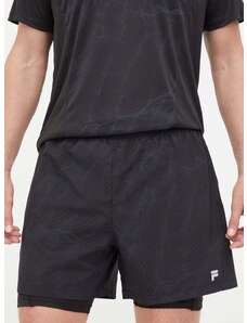 Běžecké šortky Fila Roanoke černá barva