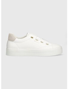 Kožené sneakers boty Gant Avona bílá barva, 27531157.G29