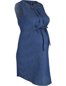 bonprix Těhotenské džínové šaty Modrá