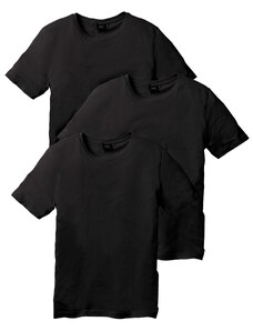 bonprix Tričko (3 ks v balení) Černá