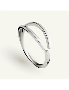 SilveAmo Stříbrný prsten Rozdvojená nitka 50-mm