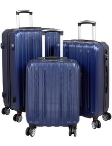Royalty Line Sada cestovních kufrů ART-LAND Travel Luggage blue