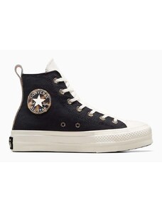 Kecky Converse Chuck Taylor All Star Lift dámské, černá barva, A05257C