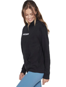 ČERNÁ DÁMSKÁ MIKINA SKECHERS SIGNATURE PULLOVER HOODIE