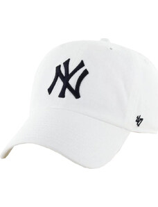 BASIC BÍLÁ KŠILTOVKA 47 BRAND NEW YORK YANKEES MLB CLEAN UP CAP