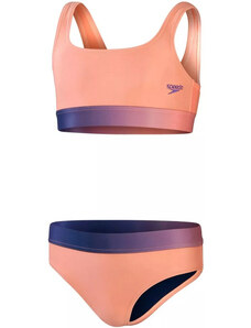 Dívčí plavky Speedo Contrast Band 2 Piece Girl Soft...