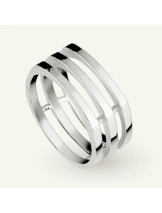 SilveAmo Stříbrný prsten Trojitý obvod 53 mm