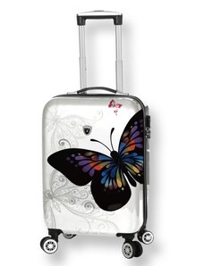 Cestovní kufr Madisson Butterfly 26820 White S 43 l