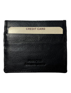 Swifts Kožená peněženka na karty černá 637