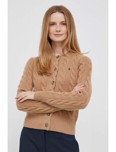 Vlněný svetr Polo Ralph Lauren béžová barva