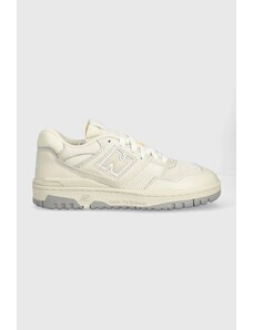 Kožené sneakers boty New Balance BB550PWD béžová barva