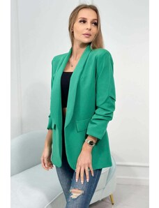 Kesi Elegantní sako s klopami zelené barvy