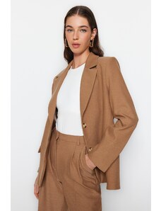 Trendyol Brown Regular Lined Woven Blazer Jacket