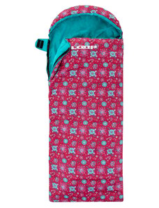 Dívčí dekový spací pytel LOAP FIEMME FLOWERS Růžová/Modrá