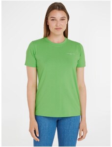 Světle zelené dámské tričko Tommy Hilfiger 1985 - Dámské