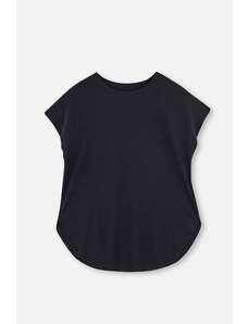 Dagi Black Women's T-Shirt, Boat Collar