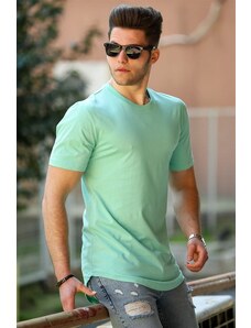 Madmext Basic Green Men's T-Shirt 4500