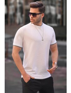 Madmext Men's White T-Shirt 5815