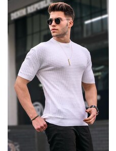 Madmext Men's White T-Shirt 5685