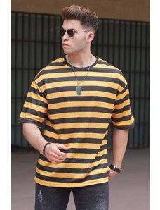Madmext Oversized Men's Yellow T-Shirt 4995