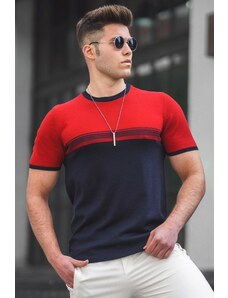 Madmext Men's Red Knitwear T-Shirt 5094