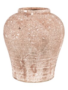 Nordic Living Hnědá keramická váza Diksha 24,5 cm