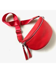 Piazza Italia Dámská crossbody ledvinka - červená