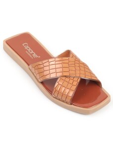 Capone Outfitters Capone Diagonal Transparent Strap Slippers