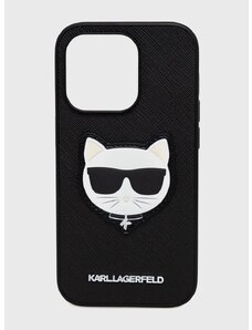 Obal na telefon Karl Lagerfeld Iphone 14 Pro 6,1" černá barva