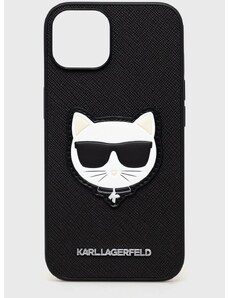 Obal na telefon Karl Lagerfeld Iphone 14 6,1" černá barva