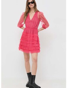 Šaty Twinset růžová barva, mini