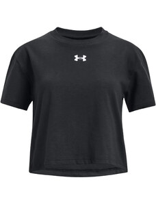 Triko Under Armour UA CROP SPORTSTYLE LOGO SS-BLK 1380878-001