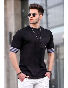 Madmext Men's Black T-Shirt 5806