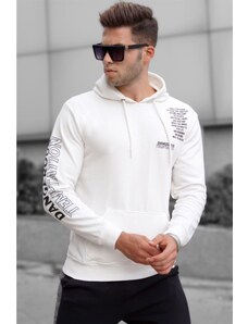 Madmext Ecru Printed Men's Sweatshirt 5313